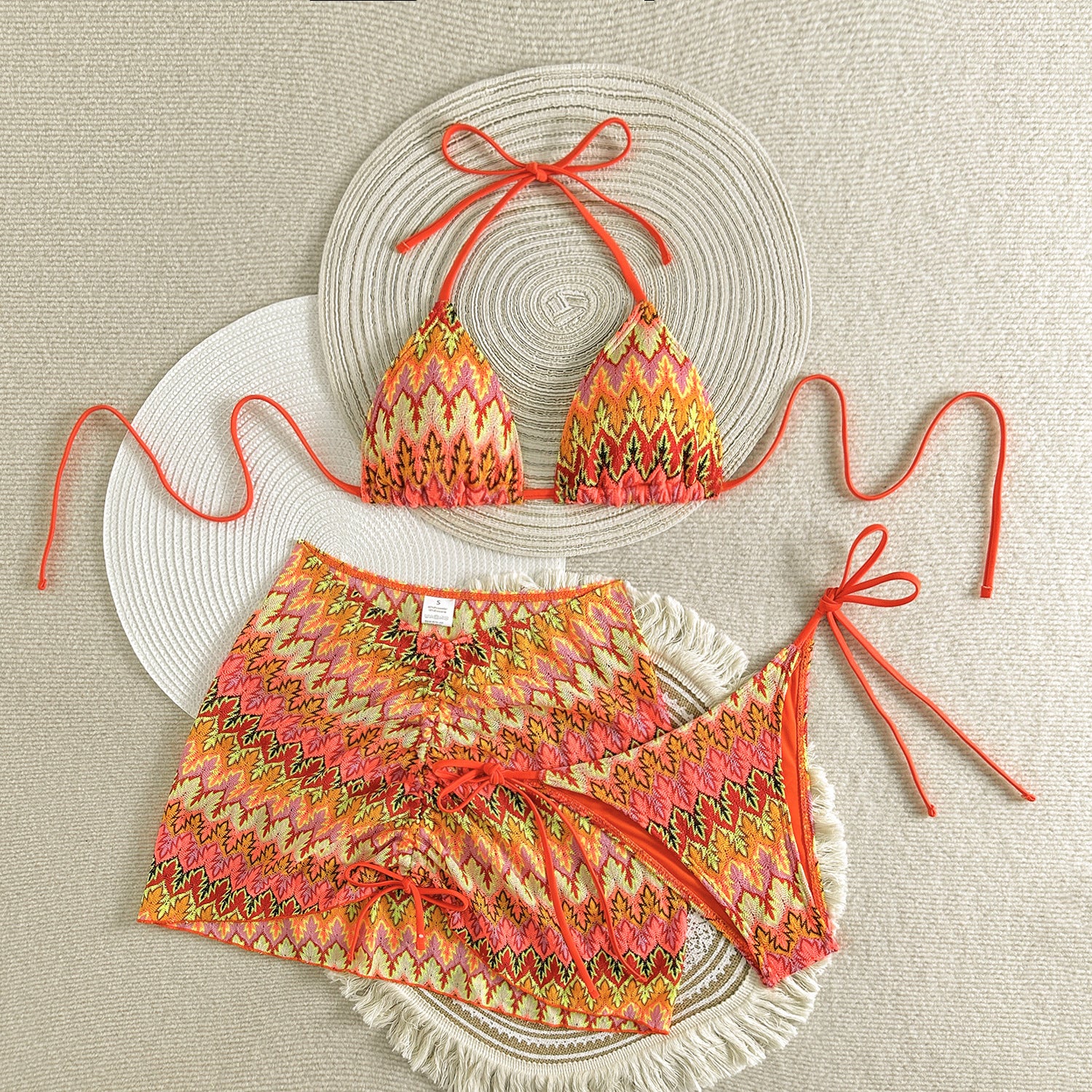 Womens Sexy Three-Piece Swimsuit Bikini