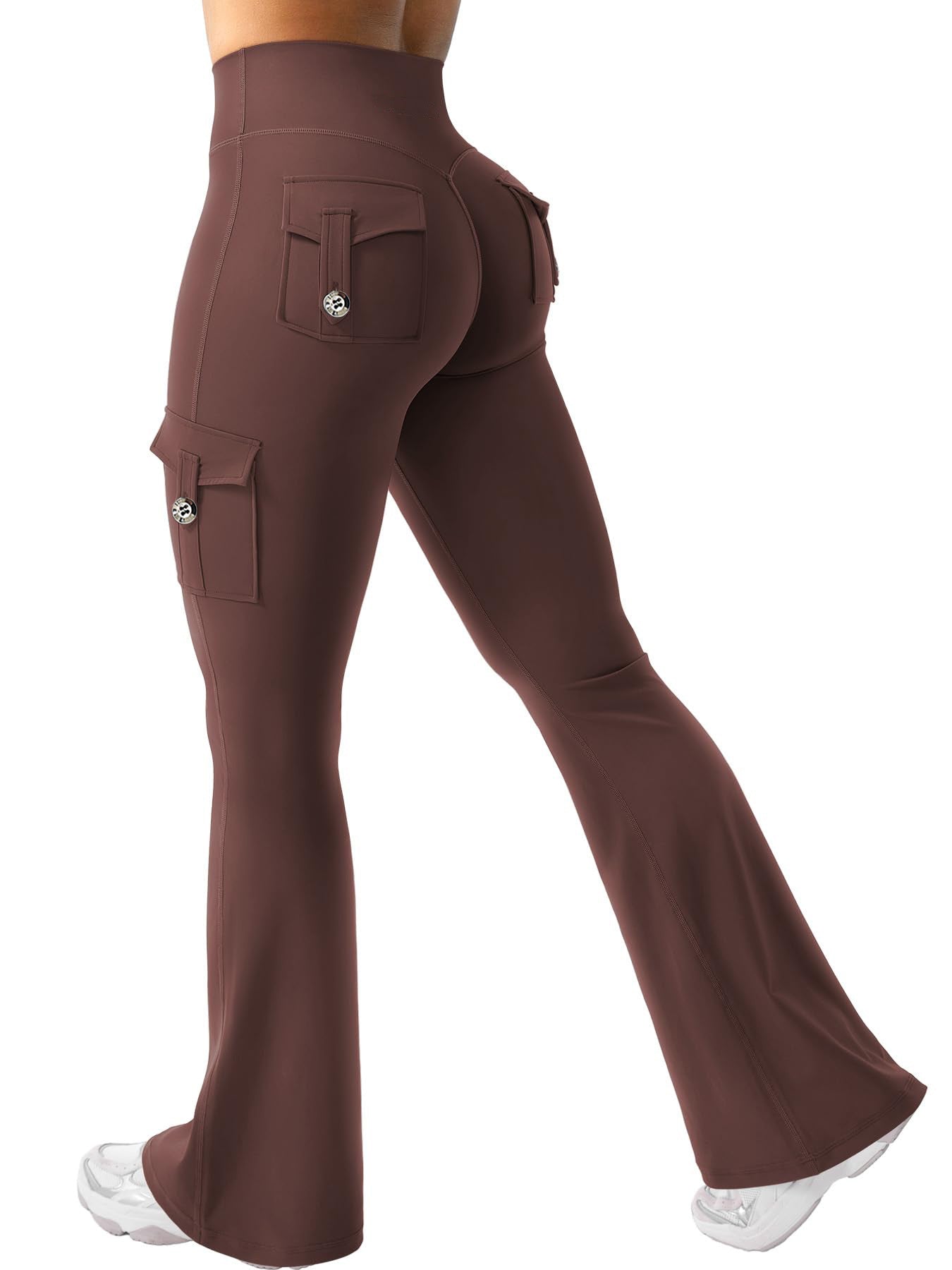 Women's High Elastic Stretchy Bootcut Pants With Butt Lifting Effect