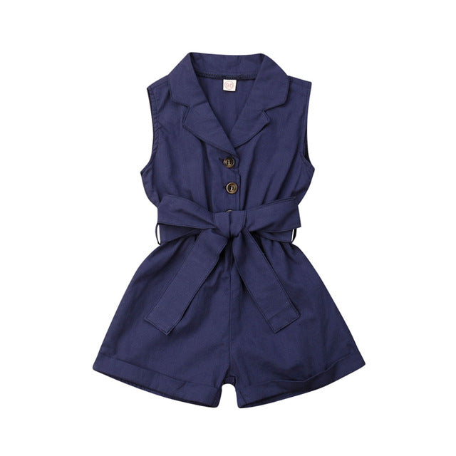 Baby Clothes Sleeveless One Pieces Romper Jumpsuit For Girls