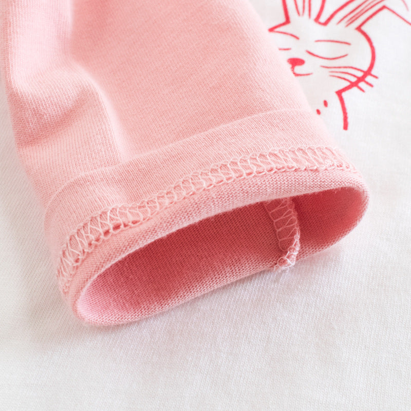 Girls' Cartoon Bottoming Shirt Baby Long-Sleeved T-Shirt Children's Clothing