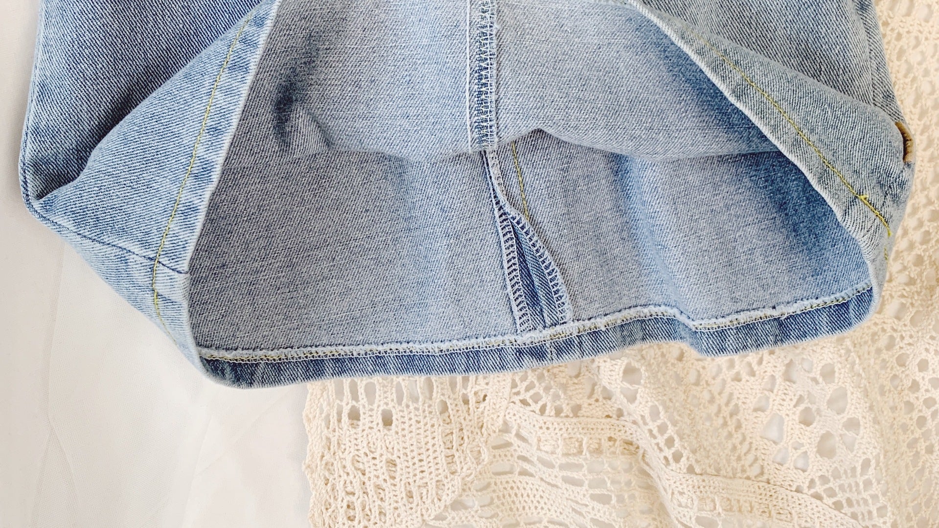 Girls' Dresses Fashion Square Collar Denim