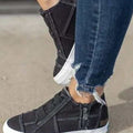 Canvas Shoes Sneakers Large Size Raw Edges