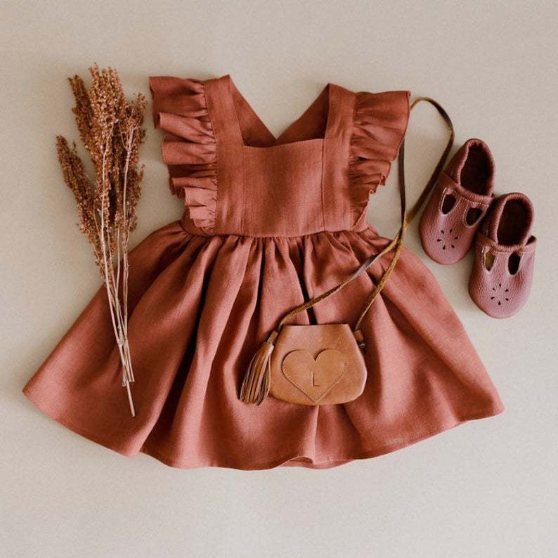 Strap Skirt Girls Dress