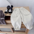 Girls Cotton And Linen Casual Pants,