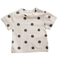 Baby Cotton Dot T-Shirt Short Sleeve Boys And Girls Loose T-Shirt Children''s Foreign Style Summer Clothes Baby Dot Top