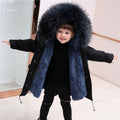 Children's Jackets Girls'Big Fur Collar