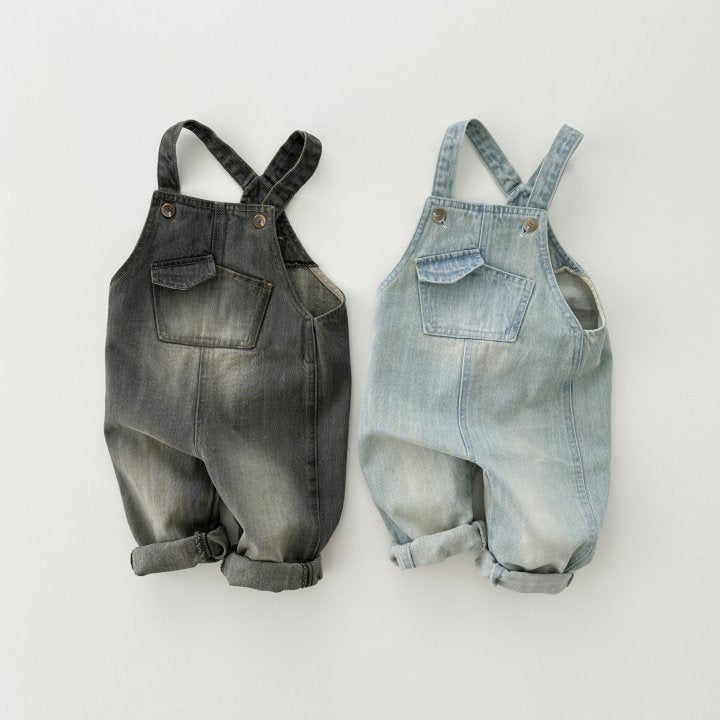 Girls Small And Older Kids Retro One-piece Soft Jeans Casual