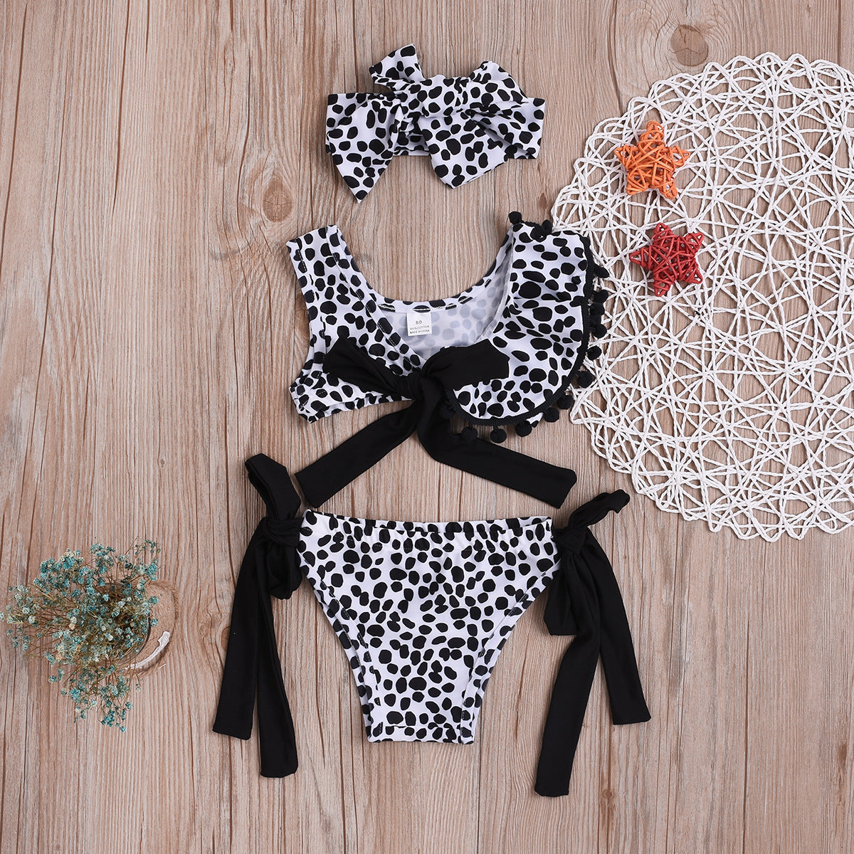Girls' Leopard Swimsuit Set