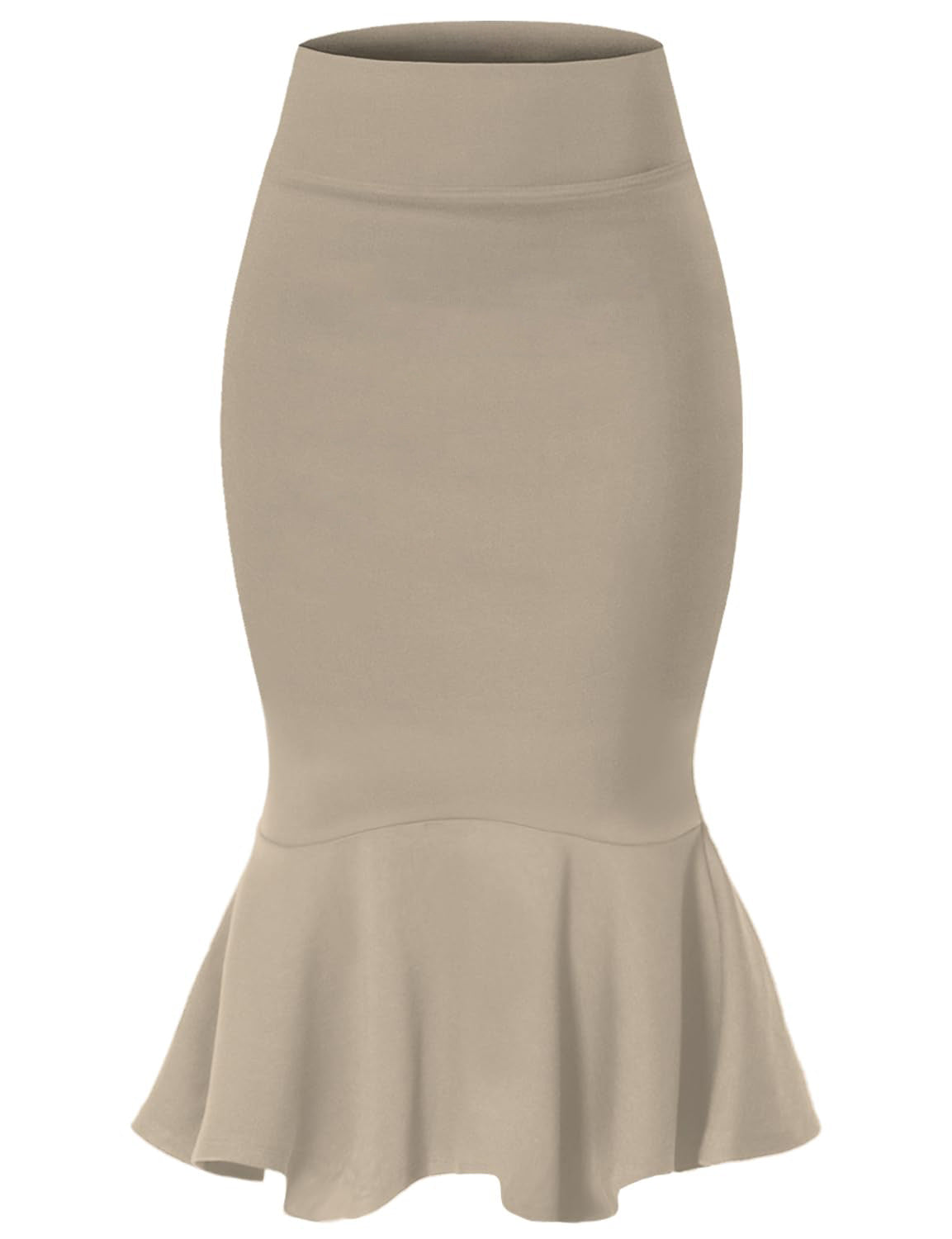 Womens Elegant Figure-flattering High-waisted Mermaid Skirt