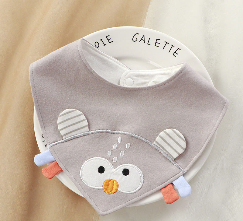 Newborn Baby Cotton Soft Bib Cartoon Pattern