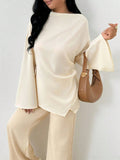 Women's Long Sleeve Irregular Hem Top