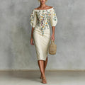 Off-shoulder Waist Dress For Women