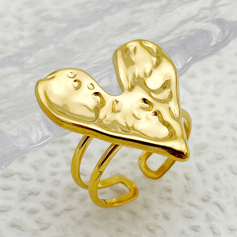 Metal Stainless Steel Electroplated Rings With Various Patterns