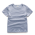 Solid Color Top Ins Round Neck Children's T-shirt