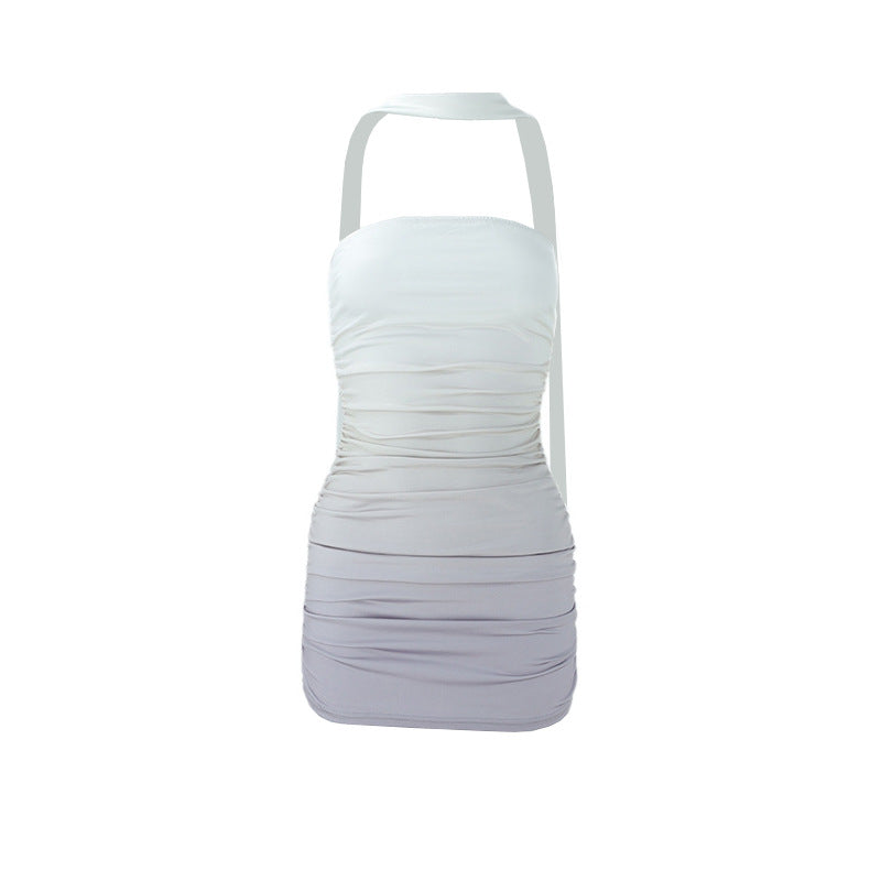 Womens Fashionable Sexy Tie-Front Bodycon Dress