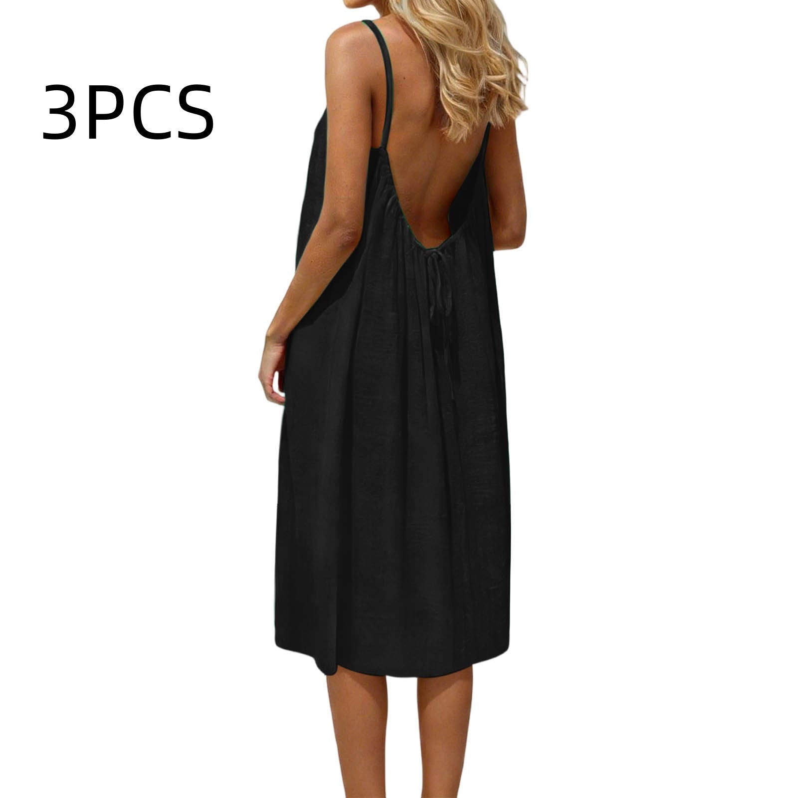 Ice Silk Linen Dress Plus-size Womens Fashion