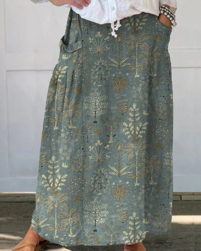 Casual Retro Floral Print Holiday Sundress