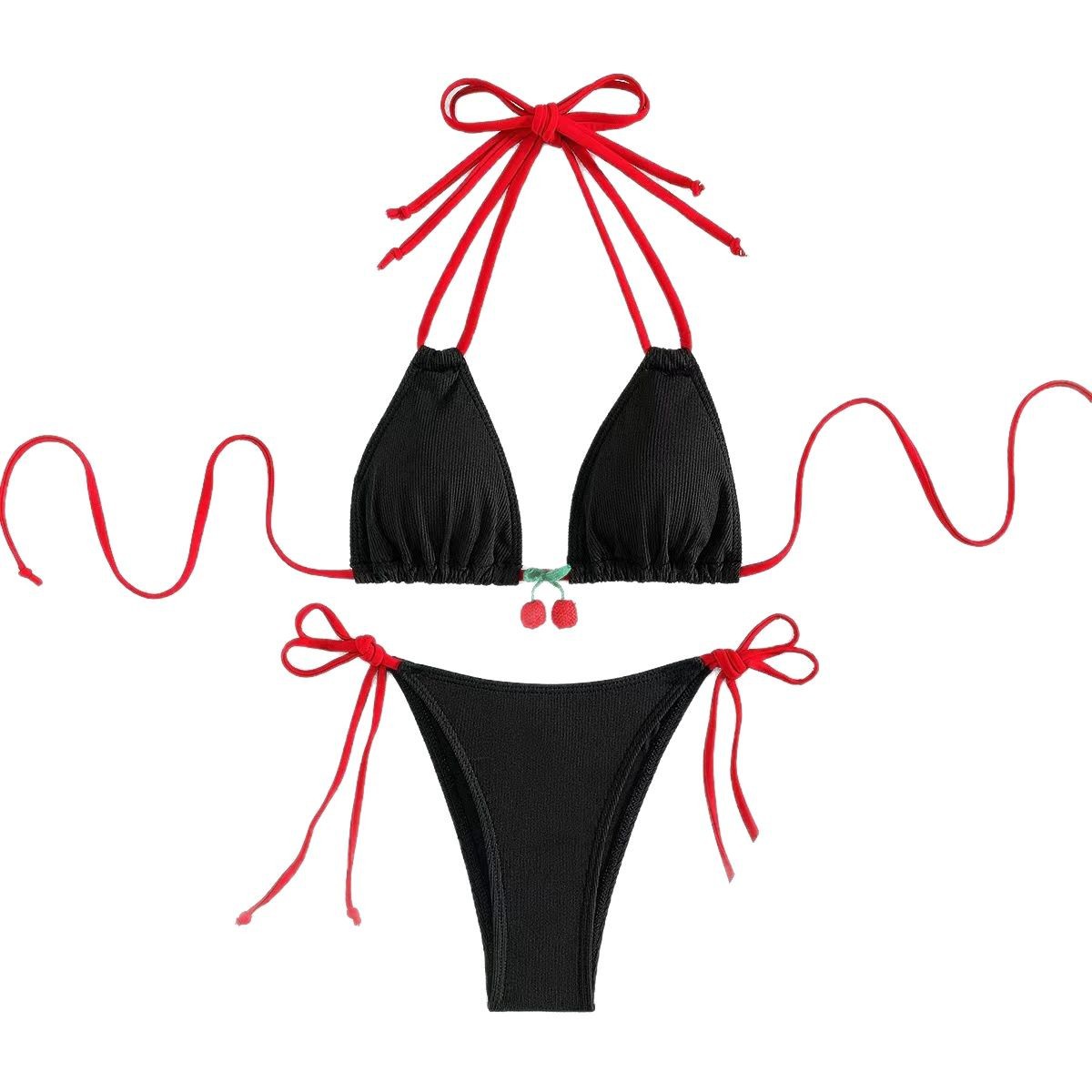New Style Swimsuit Womens Sexy Little Cherry Bikini Beach Vacation Two-Piece Swimwear For Women