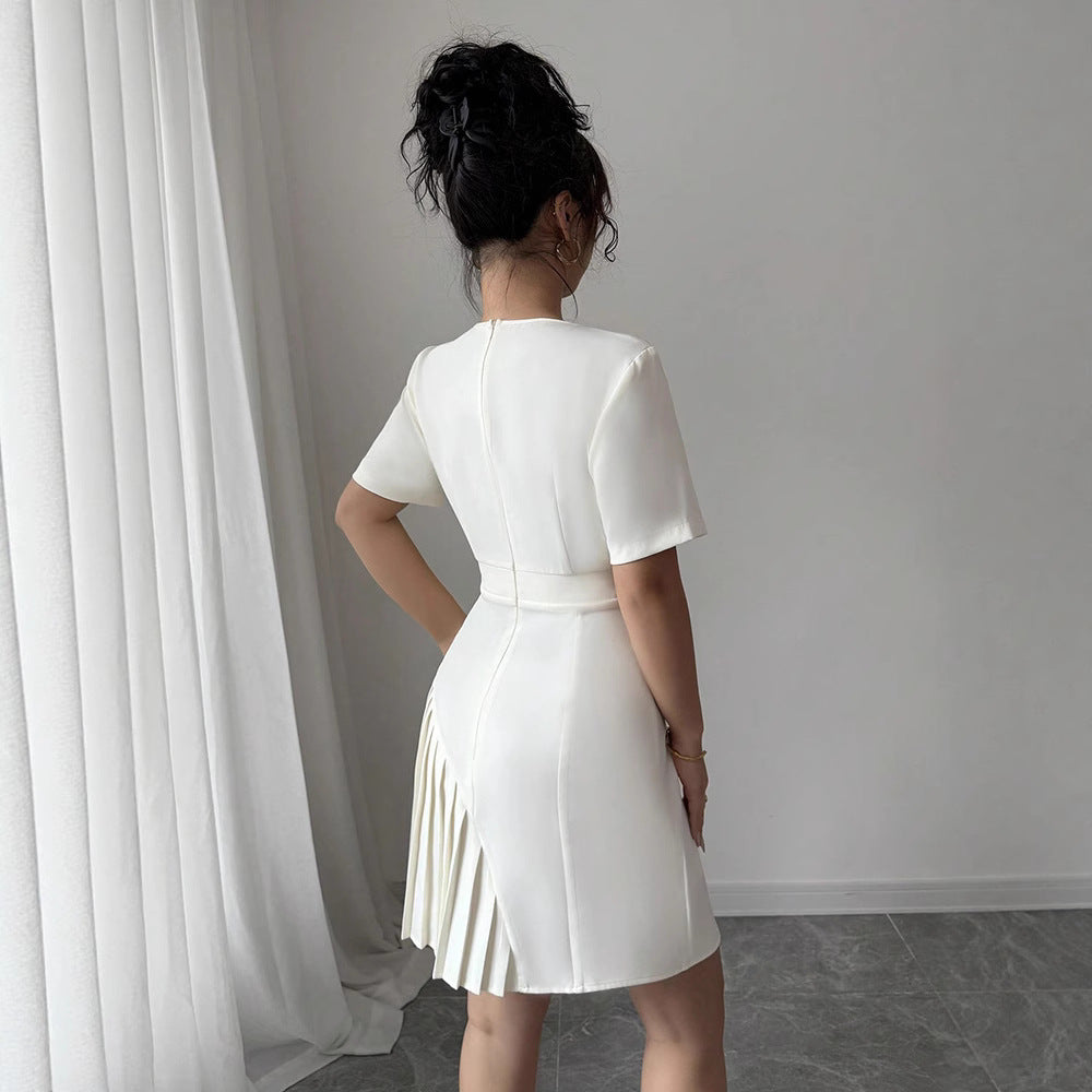 Fashionable And Elegant Short-Sleeve Dress For Women