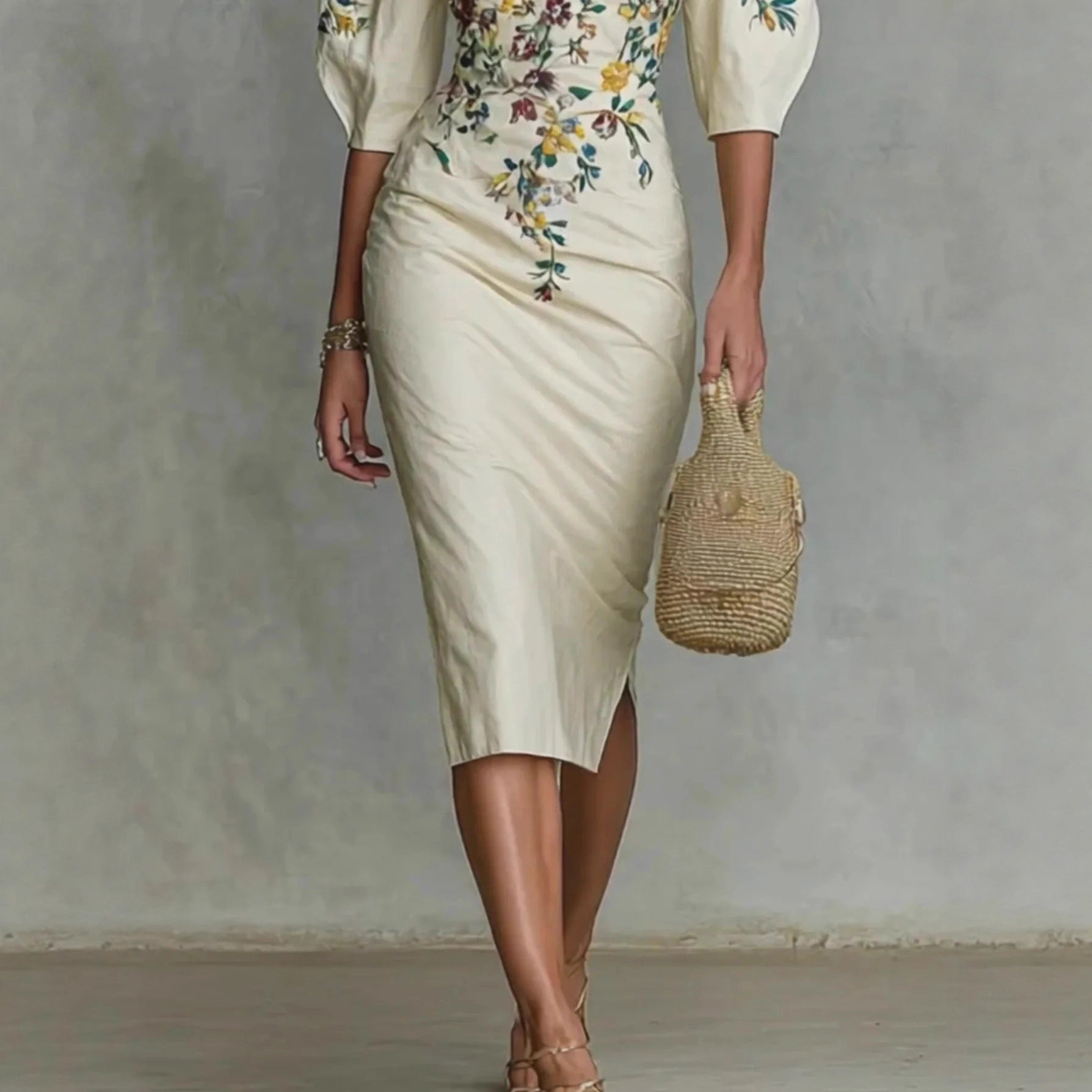 Off-shoulder Waist Dress For Women