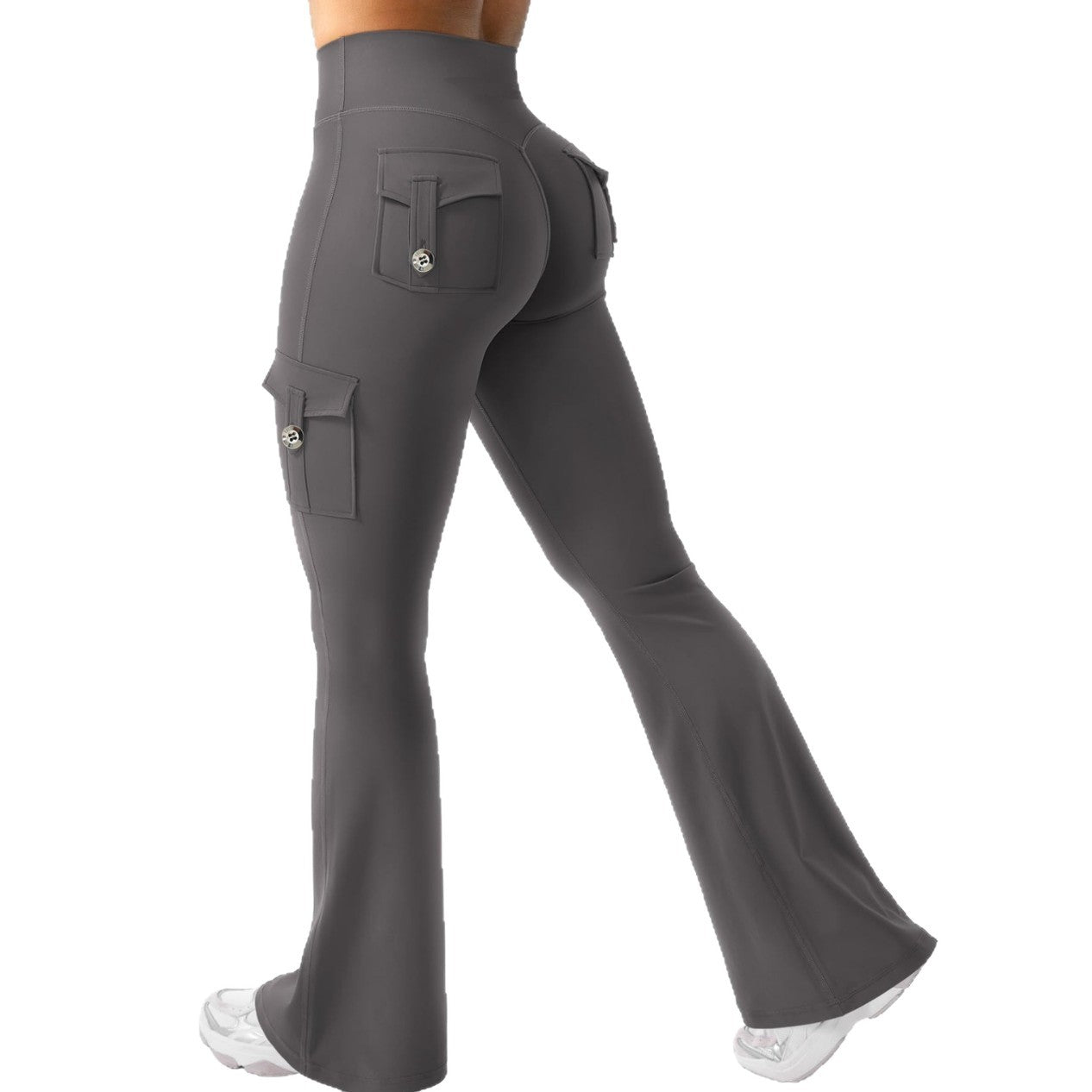 Women's High Elastic Stretchy Bootcut Pants With Butt Lifting Effect