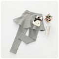 Girls Leggings Cotton Lace Skirt Pants