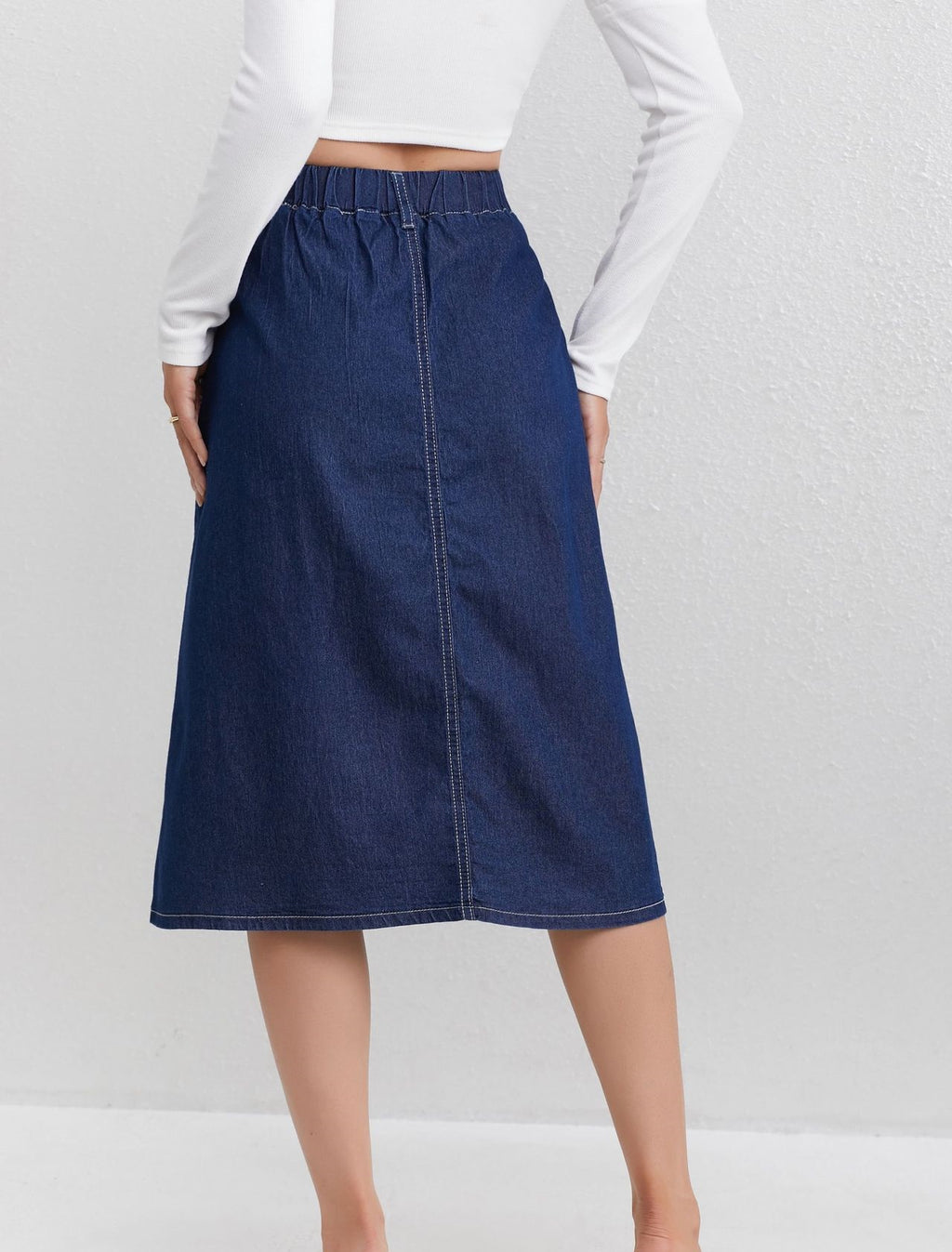 Womens Casual Denim Skirt