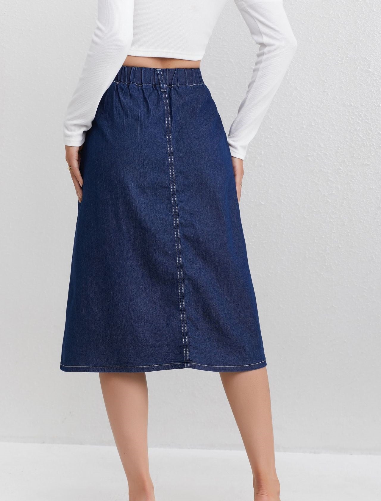 Womens Casual Denim Skirt