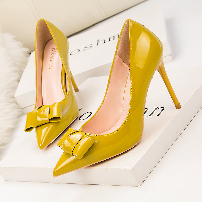 Shallow Mouth Pointed Sexy Thin High Heels Shoes