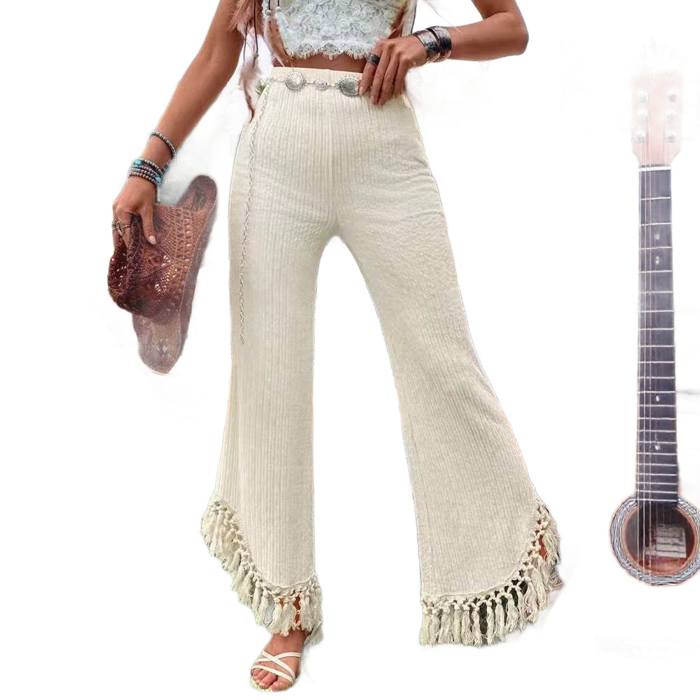 Summer Loose Casual Trousers Resort-style Designer Pants