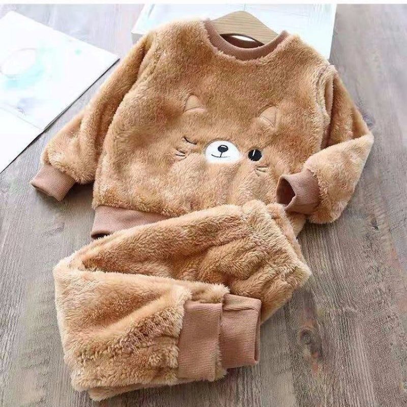 Children's Plush Thick Coral Fleece
