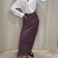 Spring Elegant Drapey Slimming High-Waisted Midi Bodycon Skirt For Women