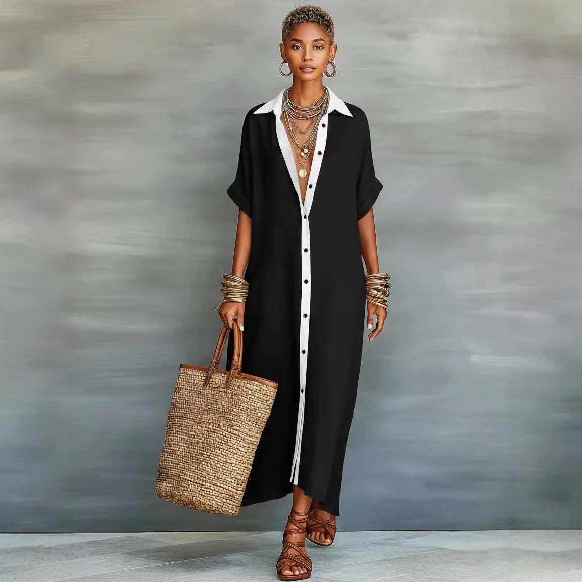 Fashionable Casua And Comfortable Resort-style Dress