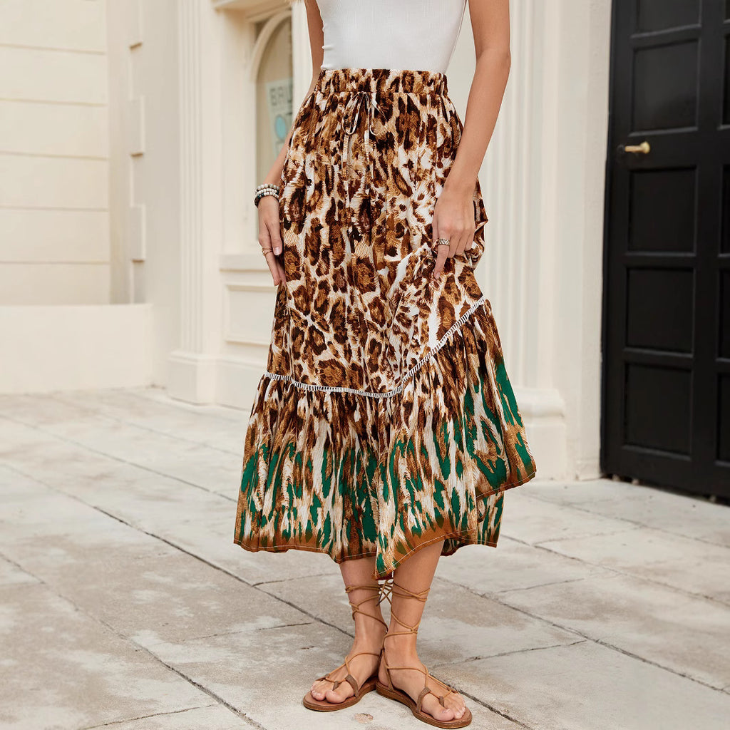 Printed Beach Vacation Skirt