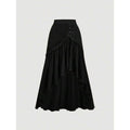 Asymmetrical Hem Wrap Skirt With A Tie-front Closure