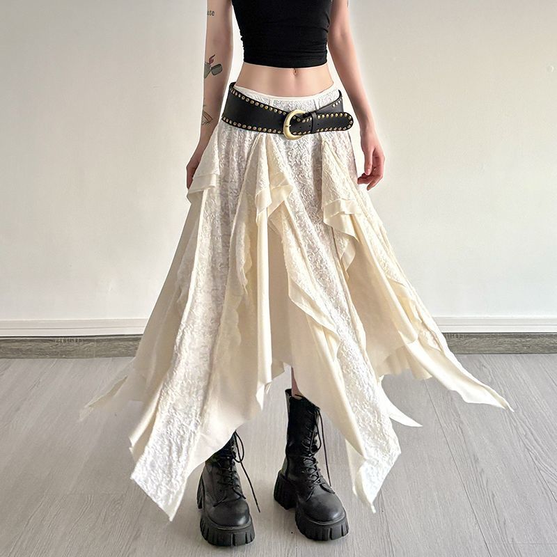 New Lace Low-Waist Irregular Skirt