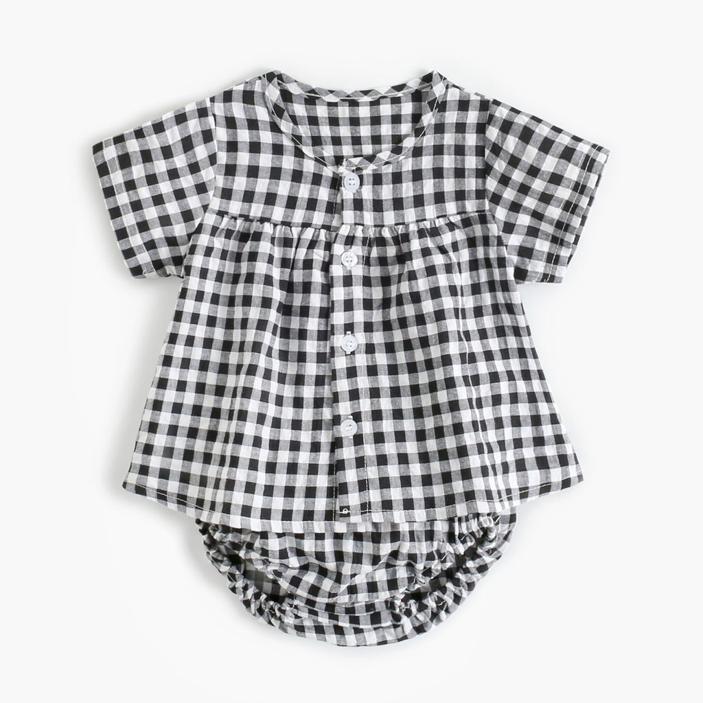 Children's Plaid Baby Suit