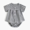Children's Plaid Baby Suit