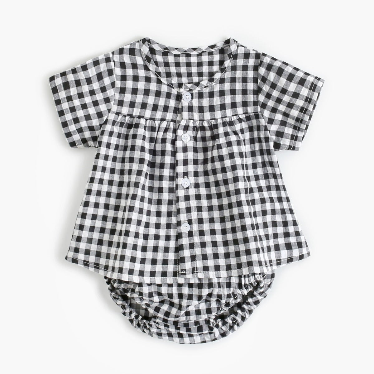 Children's Plaid Baby Suit