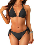 Womens Halter Bikini Set Two-Piece Triangle Swimsuit