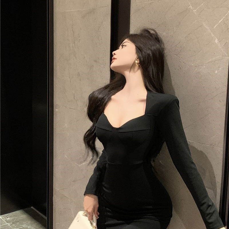 High-end Red New Year Bodycon Skirt