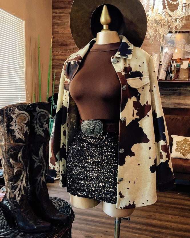 Long-sleeve Cardigan With A Digital Print For Girls