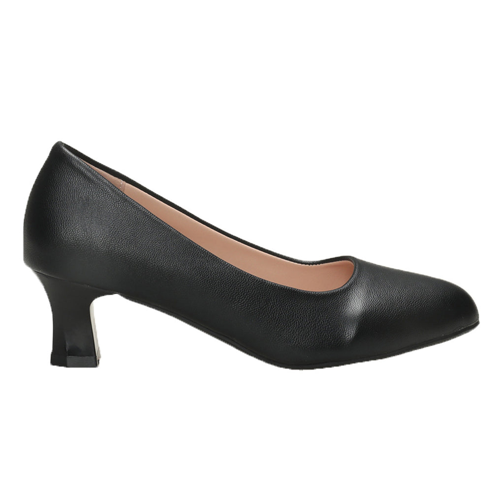 Chunky Heel Not Tired Feet High Heels Small Leather Shoes