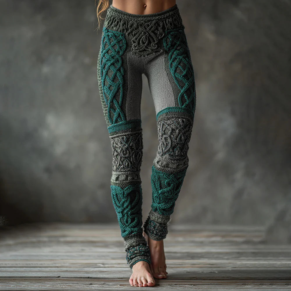 Retro 3D Digital Print Women's Casual Sports Pants