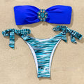 Womens Sexy Strapless Bikini Two-piece Swimsuit