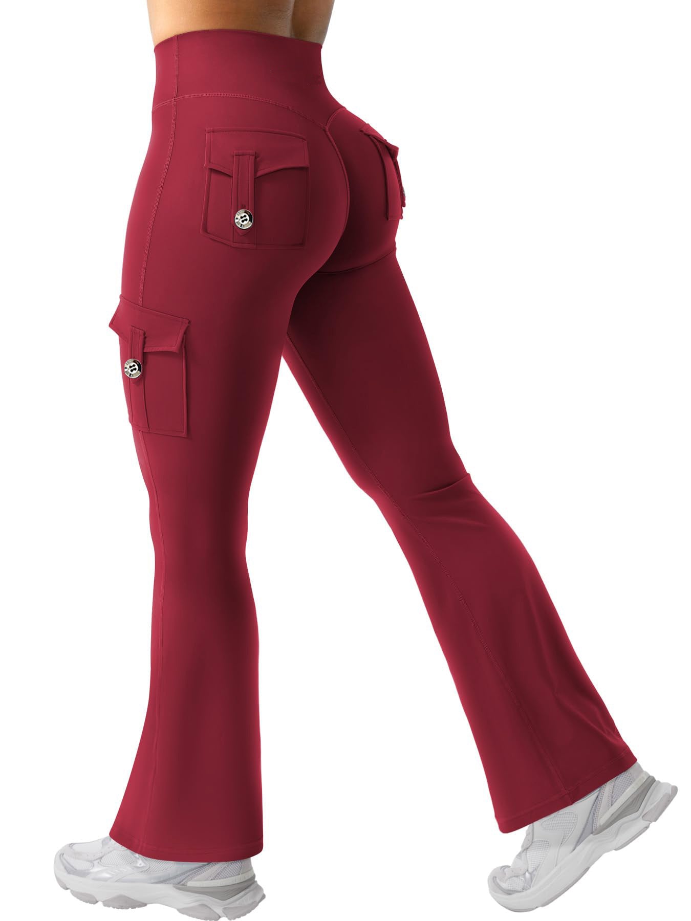 Women's High Elastic Stretchy Bootcut Pants With Butt Lifting Effect