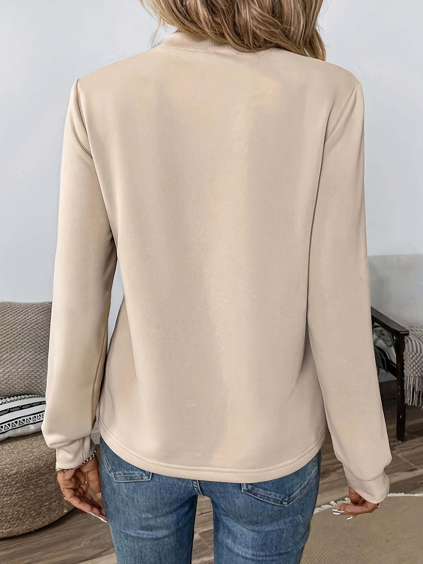 Women's Casual Leopard Print Long Sleeve Top