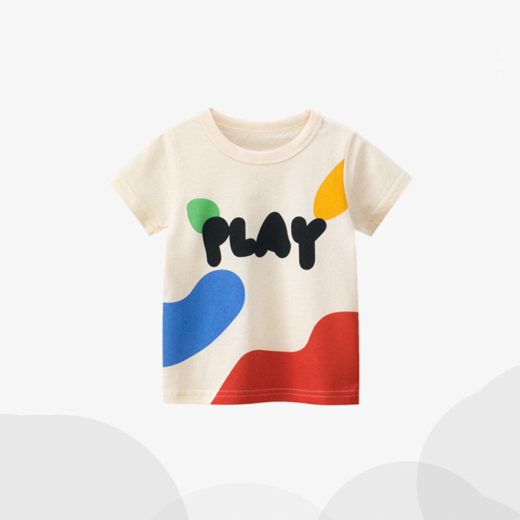 New Children's Summer Short-sleeved T-shirt
