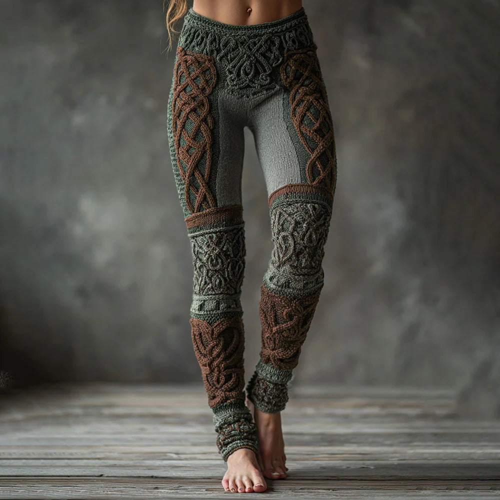 Retro 3D Digital Print Women's Casual Sports Pants