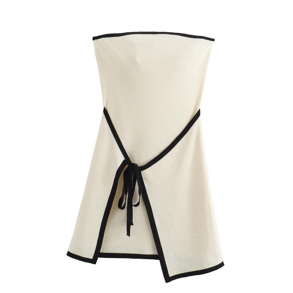 Fashionable Slim-fit Knitted Sleeveless Tube Dress